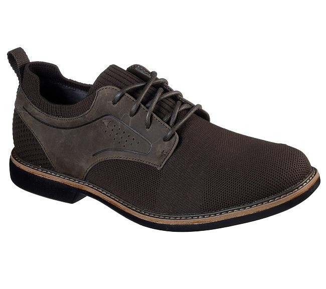 Zapatos Sin Cordones Skechers Hombre - Clubman Gris YJFHP0572